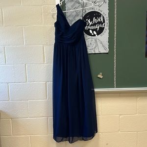 One shoulder bridesmaid dress